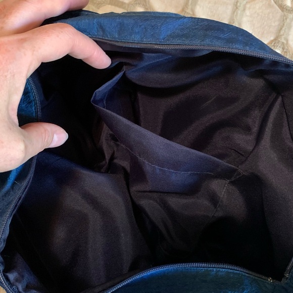 Blue Textured Tote Bag - Picture 3 of 7